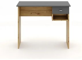 Birou RICO, stejar artisan/gri