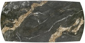 Masa extensibila Forum marmura neagra/negru L180-260 cm
