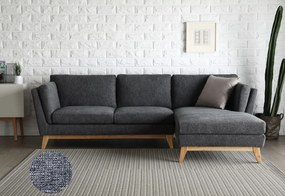 Supermobel Set canapea în formă de SKD 978, 260x85x162, gri întuneric, stânga