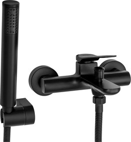 Baterie cada - dus Rea Creek negru cu set de dus