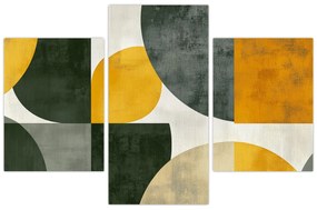 Tablou - Abstracție în culoare de măslin (90x60 cm)