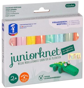 PLASTILINA NON-TOXICA - 8 CULORI PASTEL - FEUCHTMANN (6280303)