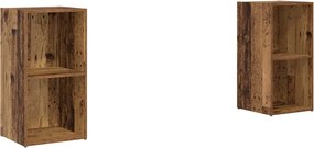 vidaXL Set comodă TV 2 pcs Lemn Vechi 72 x 35 x 36,5 cm Lemn compozit
