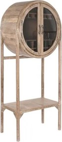 Mobilier de bar din lemn de tec reciclat si sticla , design Natural
