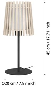 Lampă de masă Eglo 900904 FATTORIA 1xE27/25W/230V