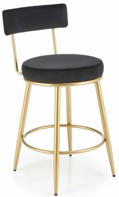Scaun tip bar Harriet (Negru + Auriu). 1049522