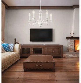 Eglo 49851 - Lustră CAPOSILE 5xE14/40W/230V