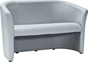 Canapea TM-2, gri deschis, piele ecologica, 126x60x76 cm