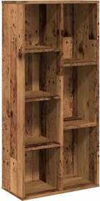 vidaXL Bibliotecă, lemn vechi, 50x25x104 cm