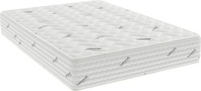 Saltea Model S10, Arcuri si Spuma cu Memorie, Inaltime 30 cm, Husa tratament antiacarieni - 180x200cm