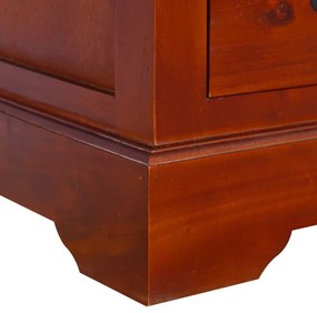 Dulap cu sertare maro clasic 45x35x100cm lemn masiv de mahon classical brown