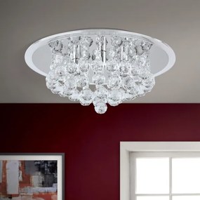 Plafonieră de cristal Orion DLU 2378/4/38 GLORIA 4xG9/40W/230V d. 38 cm crom