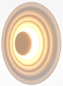 Aplica de perete LED, Aluminiu, Nami alb mat