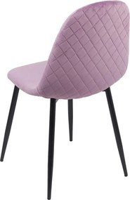 Scaun de bucatarie din catifea BUC 237X mov