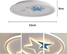 Brilagi - Plafonieră LED pentru copii STARS, 35 W, 230 V, Ø 53 cm