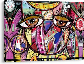 Tablou - Artă stradală - bufniță (70x50 cm)
