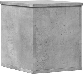 vidaXL Cutie de depozitare, gri beton, 30x35x35 cm, lemn prelucrat