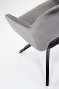 Scaun rotativ K535 velvet gri