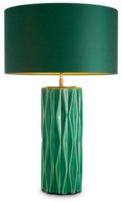 Veioza, Lampa de masa LUX, Ceramica, Verde, Amarello