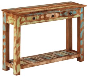 vidaXL Masă consolă, 110x30x76 cm, lemn masiv reciclat