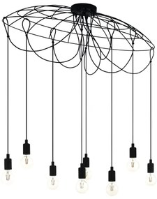 Eglo 43322 - Lustră pe cablu HOGSMILL 8xE27/40W/230V