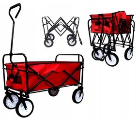 Cărucior de transport multifuncțional practic de culoare roșie
