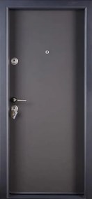 Usa metalica de intrare in apartament placata cu MDF - MEGA Eko PLUS 9000 DR, Gri Antracit