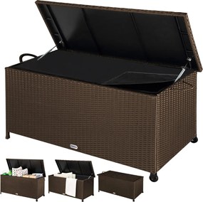 Ladă de depozitare din poliratan RICCO, 122x56x61cm, maro Casaria