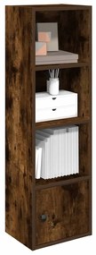 vidaXL Bibliotecă, stejar fumuriu, 31x24x102 cm, lemn prelucrat
