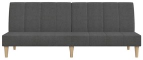 Canapea extensibila cu 2 locuri, gri inchis, textil Morke gra, Fara scaunel pentru picioare Fara scaunel pentru picioare