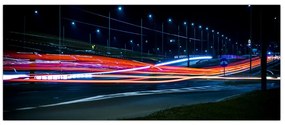 Tabloul orașului nocturn (120x50 cm)