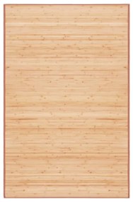 vidaXL Covor din bambus, maro, 100x160 cm
