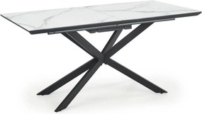 Masa living marmura DIESEL, alb/negru, 160/200x90x76 cm