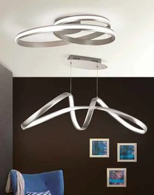 Lustra suspendata dimabila Circus satin brass