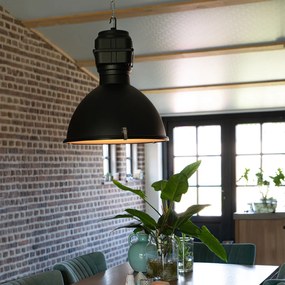 Lampă suspendată industrială neagră 53,5 cm - Sicko