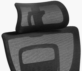Scaun de birou Winner Lux negru/crom