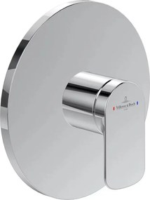 Baterie dus incastrata Villeroy&Boch O.novo crom lucios fara corp ingropat