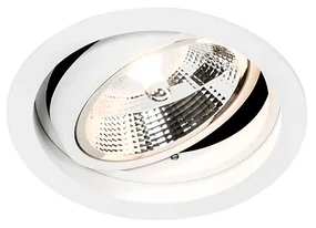 Spot încastrat inteligent rotund alb reglabil, inclusiv Wifi GU10 111m - Chuck 111