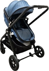 Carucior nou nascuti 2 in 1 Baby Care X2S, Maner reversibil, Cu geanta bebe, Amortizoare, Roti din cauciuc plin AVE, Spatar reglabil 3 trepte, Plasa