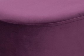 Puf/ Taburet tapitat Nano violet ignifug