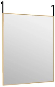 Oglinda pentru usa, auriu, 50x60 cm, sticla si aluminiu 1, Auriu, 50 x 60 cm