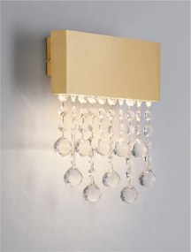 Aplica LED de perete stil elegant CRISTA aurie