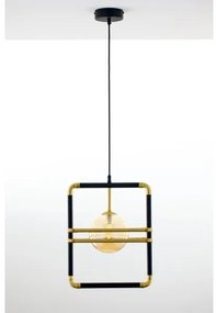 Lustră pe cablu Jupiter 2025 FIORI 1xG9/10W/230V negru/auriu/bej