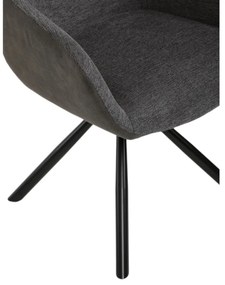 Set de scaune de sufragerie cu mecanism deîntoarcere DCH-Y1143 GREY2, 2 buc.
