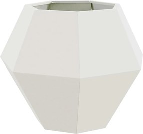 vidaXL Jardinieră Alb 75 x 75 x 60 cm Oțel