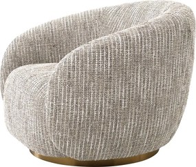 Fotoliu pivotant design elegant Brice, bej mademoiselle 115324 HZ