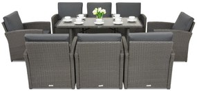 Mobilier terasă Monaco Premium 8 Garden Point antracit