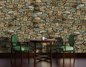 Fototapet - Stone Wall Rock (254x184 cm)