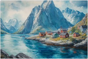 Tablou - Sat norvegian (90x60 cm)