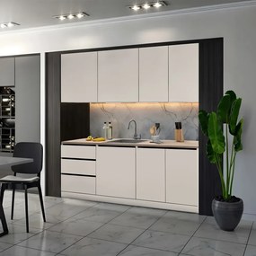Mobilier de bucătărie, 2 m, caşmir, ASTI